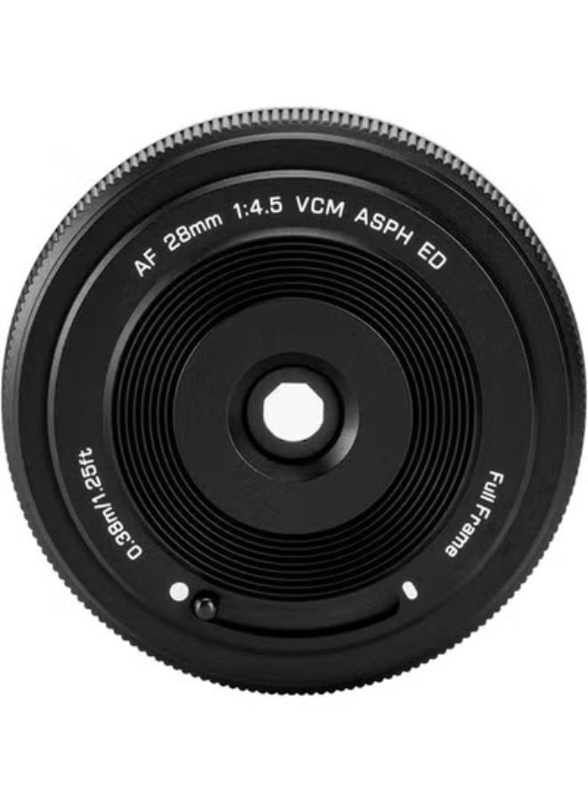 فيلتروكس عدسة VILTROX 28 مم f4.5 Pancake لـ Sony E، التركيز التلقائي 28 مم f/4.5 FE - عدسات إطار كامل رفيعة للغاية لحامل Sony E - Image 4